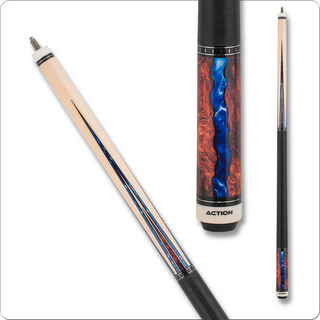 Action ACT152 Exotic Pool Cue – 29" Hard Rock Maple – 13mm 7-Layer Tip – Adjustable Weight (18–21oz)