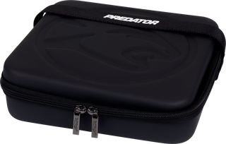 Predator Pool Ball Case – Vinyl Billiard Ball Carrier with Padded Interior – Holds 16 Balls – Embossed Cat Head Design & Predator Logo Handle