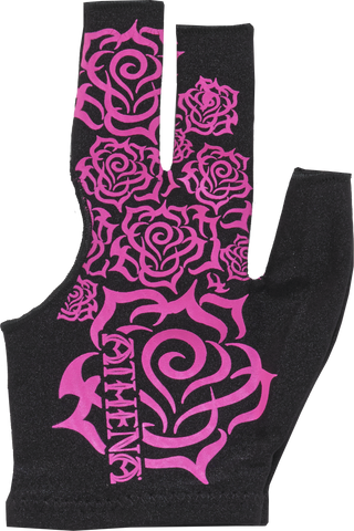 Athena Left-Handed Bridge Hand Gloves – X-Small, Tribal Rose & Tribal Heart Designs