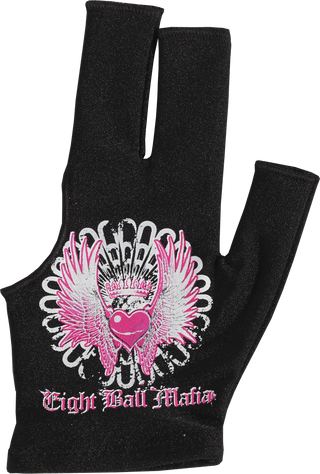Eight Ball Mafia BGLEBM04 Heart & Wings Glove – Bridge Hand Left, One Size Fits Most