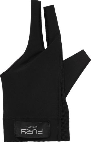 Fury Deluxe BGLFU02 Glove - Left Hand Bridge Glove for Pool & Billiards | Black & Navy | One Size Fits Most, Adjustable Palm Padding
