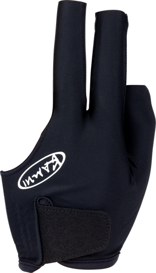 Kamui BGLKAM Glove - Left Hand Bridge Glove for Pool & Billiards | Fingerless, Adjustable Fit | Small, Medium, Large & X-Large | Black, Blue, Red