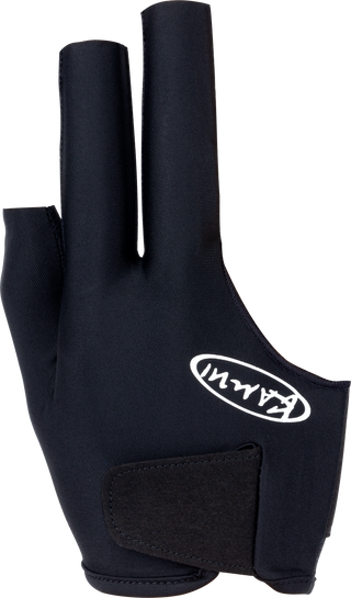Kamui Billiard Glove – Bridge Hand Right | Black, Blue & Red | Sizes S–XL