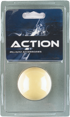 Action CBP Cue Ball - Standard 2.25" Polyresin with Blister Pack