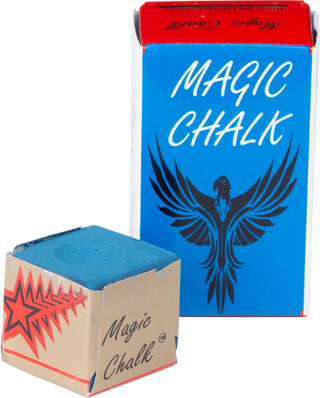Magic Pool Cue Chalk – 2 Piece Box – Professional Billiard Chalk – Blue – Long-Lasting Grip & Reduced Miscues – Made in USA