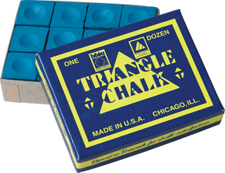 “Triangle CHT12 Chalk - 12pc Pool & Billiard Chalk, Durable & Smooth Grip, Multiple Colors”