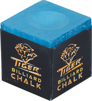 Tiger CHTIG Billiard Chalk - 3 Piece Set | High-Adhesion, Low-Dust Performance Cue Chalk with Metal Storage Box