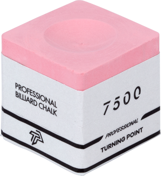 Turning Point CHTP75 7500 Premium Cue Chalk | Multi-Particle Fusion Technology with Magnetic Carrying Case – Grey or Pink