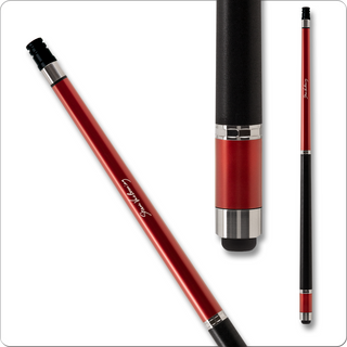 Cuetec CT944 Cynergy Cue – Metallic Red – Carbon Fiber Shaft – Tiger Sniper Tip – Multiple Weights