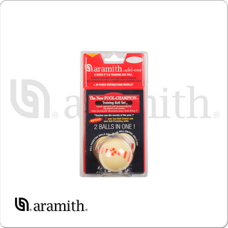 Aramith BBACMRP Pool Champion Training Ball – 2.25" 2-Sided Cue Ball with Practice Tools