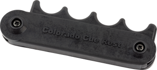 Colorado QHCCR4 4-Cue Holder – Black Portable Billiard Cue Rest for Table Edge – Holds 4 Pool Cues