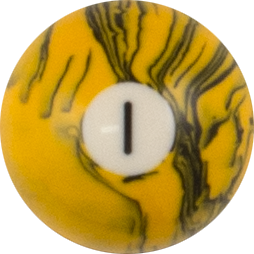 Action Black Marble Replacement Pool Balls – Choose Individual Numbered Balls (2.25")