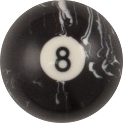 Action Black Marble Replacement Pool Balls – Choose Individual Numbered Balls (2.25")
