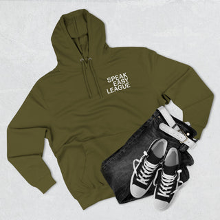 International League Three-Panel Fleece Hoodie, Cozy Sweatshirt, Casual Wear, Gift for Sports Lovers, Everyday Comfort