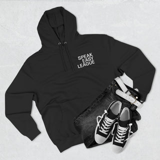 International League Three-Panel Fleece Hoodie, Cozy Sweatshirt, Casual Wear, Gift for Sports Lovers, Everyday Comfort