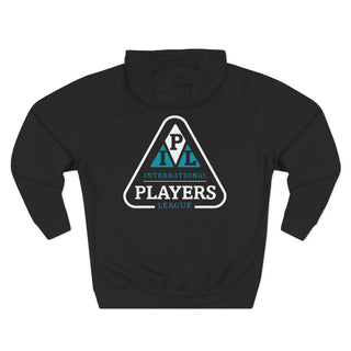 International League Three-Panel Fleece Hoodie, Cozy Sweatshirt, Casual Wear, Gift for Sports Lovers, Everyday Comfort