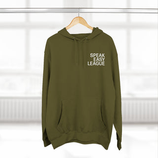 International League Three-Panel Fleece Hoodie, Cozy Sweatshirt, Casual Wear, Gift for Sports Lovers, Everyday Comfort