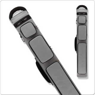 Action ACB24 Backpack Hard Pool Cue Case – 2x4 Capacity (Holds 2 Butts & 4 Shafts), Heavy-Duty Oval Case with 3 Pockets & Backpack Straps – Multiple Colors