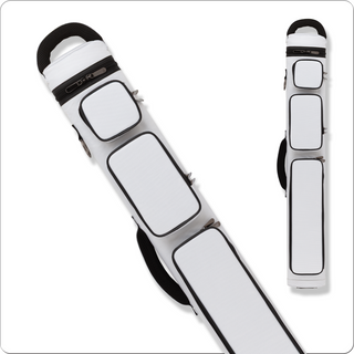 Action ACB24 Backpack Hard Pool Cue Case – 2x4 Capacity (Holds 2 Butts & 4 Shafts), Heavy-Duty Oval Case with 3 Pockets & Backpack Straps – Multiple Colors