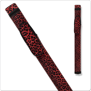 Action Print ACPS11 1x1 Hard Cue Case – Holds 1 Butt & 1 Shaft, Hard Oval Vinyl with Zipper Closure, Multiple Colors Available