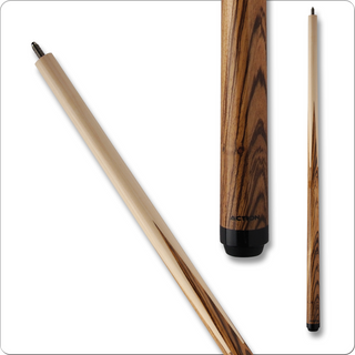 Action ACTSP39 Sneaky Pete Cue – 18–21oz, 13mm 7-Layered Tip, Zebrawood Handle & Points