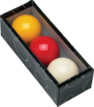 Action Carom Ball Set – 2.375" Polyresin Billiard Balls – 3-Ball Set for Carom Billiards