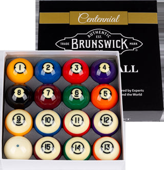 Brunswick Centennial Pool Ball Set – 2.25" Professional Billiard Balls – Premium Belgian Phenolic Resin – Tournament Quality with Superior Durability & Precision