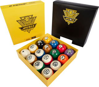 Predator Arcos Pool Ball Set – 2.25" Professional Billiard Balls – Premium Phenolic Resin – Tournament-Grade Durability, Balance & Performance