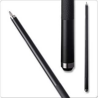 Bull Carbon BCLD11 Carbon Fiber Cue – 12.25mm Kamui Black Tip, Uni-Loc Joint, Onyx Matte Finish & Leather Wrap (29", 19oz)