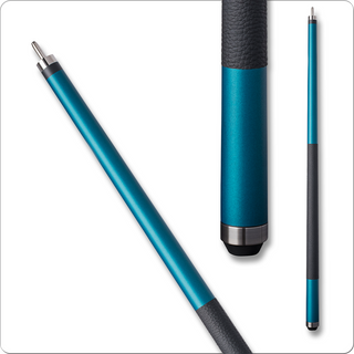 Bull Carbon BCLD14 Carbon Fiber Cue – 12.25mm Kamui Tip, Emerald Matte Finish, Leather Wrap & Uni-Loc Joint (29", 19oz)