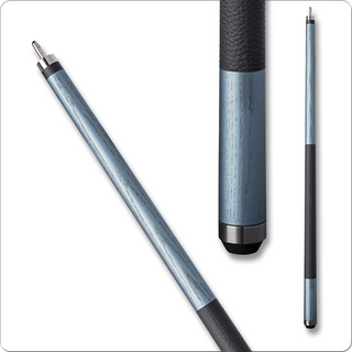 Bull Carbon BCLD4 Carbon Fiber Cue – 12.25mm Kamui Tip, Ice Blue Finish, Leather Wrap & Uni-Loc Joint (29", 19oz)