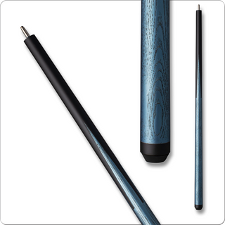 Bull Carbon BCLD7 Sneaky Pete Carbon Fiber Cue – 12.25mm Kamui Tip, Metallic Blue Points, No Wrap & Uni-Loc Joint (29", 19oz)