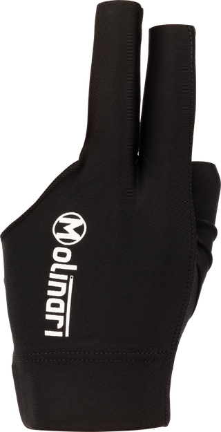 Molinari BGLML Glove - Left Hand Bridge Glove for Pool & Billiards | Fingerless, Adjustable Fit | Small, Medium, Large & X-Large | Black, Cyan, Red, Royal Blue