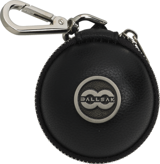 Ball Sak Cue Ball Holder Case – Fits Standard 2.25" Balls | Durable Leather or Nylon with Zipper and Clip (Multiple Colors)