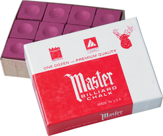 Master Pool Cue Chalk – Professional Billiard Chalk – 12pc or 144pc Bulk Box – Multiple Colors – Made in USA – Reliable Grip & Reduced Miscues