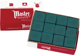 Master Pool Cue Chalk – Professional Billiard Chalk – 12pc or 144pc Bulk Box – Multiple Colors – Made in USA – Reliable Grip & Reduced Miscues