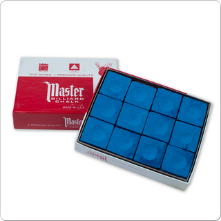 Master Pool Cue Chalk – Professional Billiard Chalk – 12pc or 144pc Bulk Box – Multiple Colors – Made in USA – Reliable Grip & Reduced Miscues