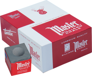 Master Pool Cue Chalk – Professional Billiard Chalk – 12pc or 144pc Bulk Box – Multiple Colors – Made in USA – Reliable Grip & Reduced Miscues