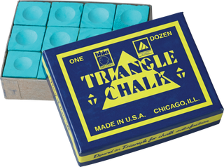 “Triangle CHT12 Chalk - 12pc Pool & Billiard Chalk, Durable & Smooth Grip, Multiple Colors”