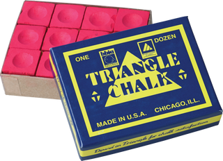 “Triangle CHT12 Chalk - 12pc Pool & Billiard Chalk, Durable & Smooth Grip, Multiple Colors”