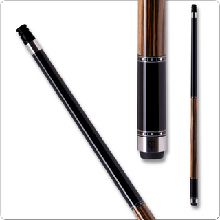 Cuetec CT103NW Truewood Carbon Fiber Cue – No Wrap, 11.8mm Tiger Sniper Tip, Ebony Veneer