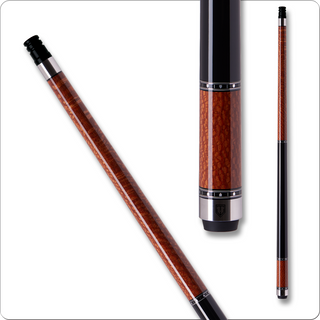 Cuetec CT108NW Truewood Carbon Fiber Cue – Leopardwood Veneer, No Wrap, 11.8mm / 12.5mm Tiger Tip