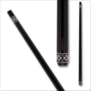 Cuetec CT120NW X-Series Cue – No Wrap, Blue Lagoon, 11.8mm / 12.5mm Tip, Carbon Composite