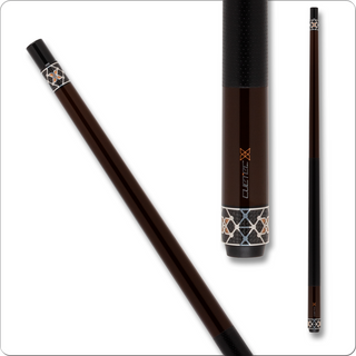 Cuetec CT122W X-Series Cue – Sports Wrap, Amber Finish, 11.8mm / 12.5mm Tip, Carbon Fiber Shaft