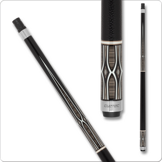 Cuetec AVID Opt-X CT380 Cue – 12.75mm Tiger Everest Tip – Leather-Tec Wrap – Gold Scrimshaw Design