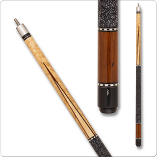Schon CX01 Pool Cue – Cocobolo & Ebony with Birdseye Maple, 13mm Tip