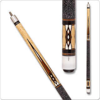 Schon CX24 Pool Cue – Birdseye Maple with Ebony, Micarta & Cocobolo Inlays – Piloted 5/16x14 Joint