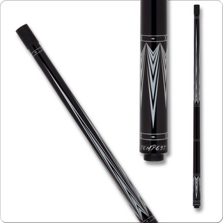 Fury FUAE14 AE Series Pool Cue – 12.5mm Tempest Tip, Quick Release, Metallic Silver Points