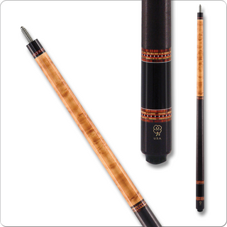 McDermott G225 Pool Cue – 13mm Navigator Tip, G-Core Shaft, Birdseye Maple with Cocobolo & Bocote Rings – Made in USA