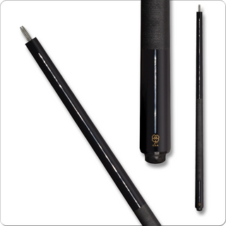 McDermott G521W G-Series Pool Cue – Black Urethane with White Pearl Inlays – G-Core Shaft, 13mm Navigator Tip